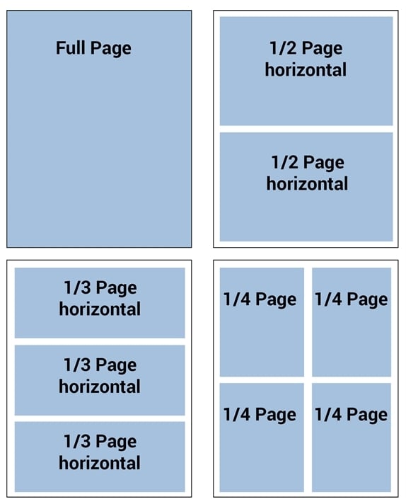 VBA Journal sample ad sizes