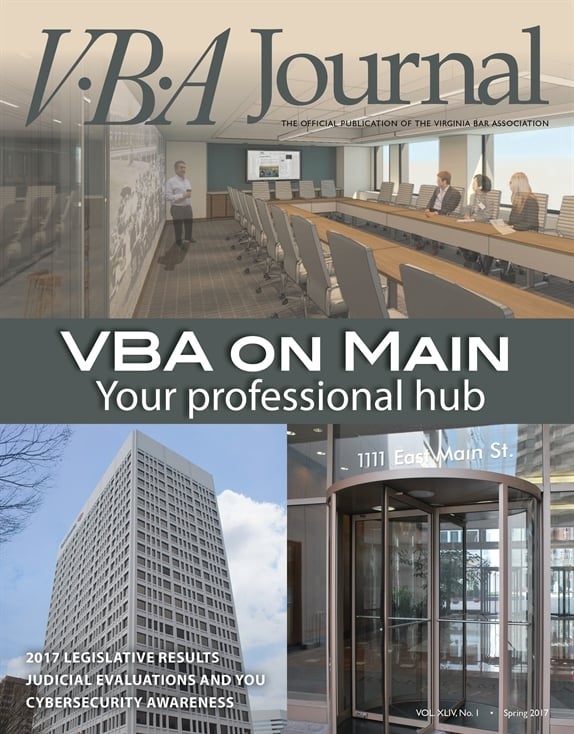 Spring 2017 VBA Journal VBA Journal Spring 2017