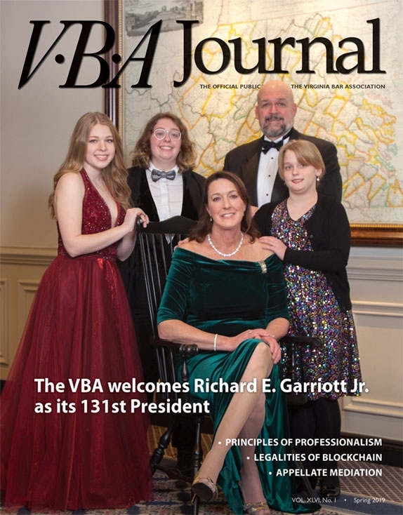 Spring 2019 VBA Journal cover VBA Journal Spring 2019 cover