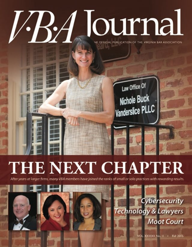 VBA Journal Fall 2015 VBA Journal Fall 2015
