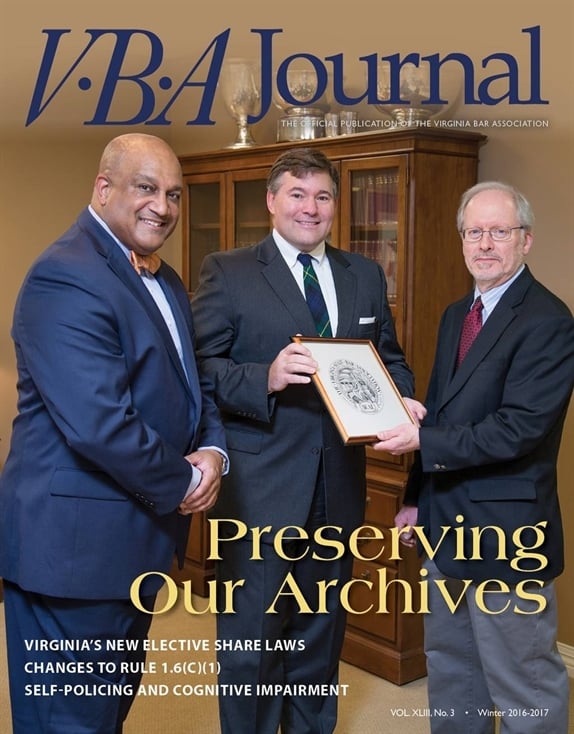 VBA Journal Winter 2016-2017 VBA Journal Winter 2016-2017