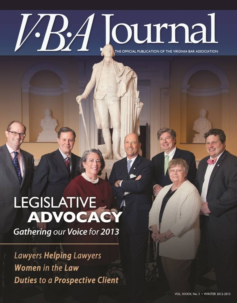 Winter 2012-13 VBA Journal cover